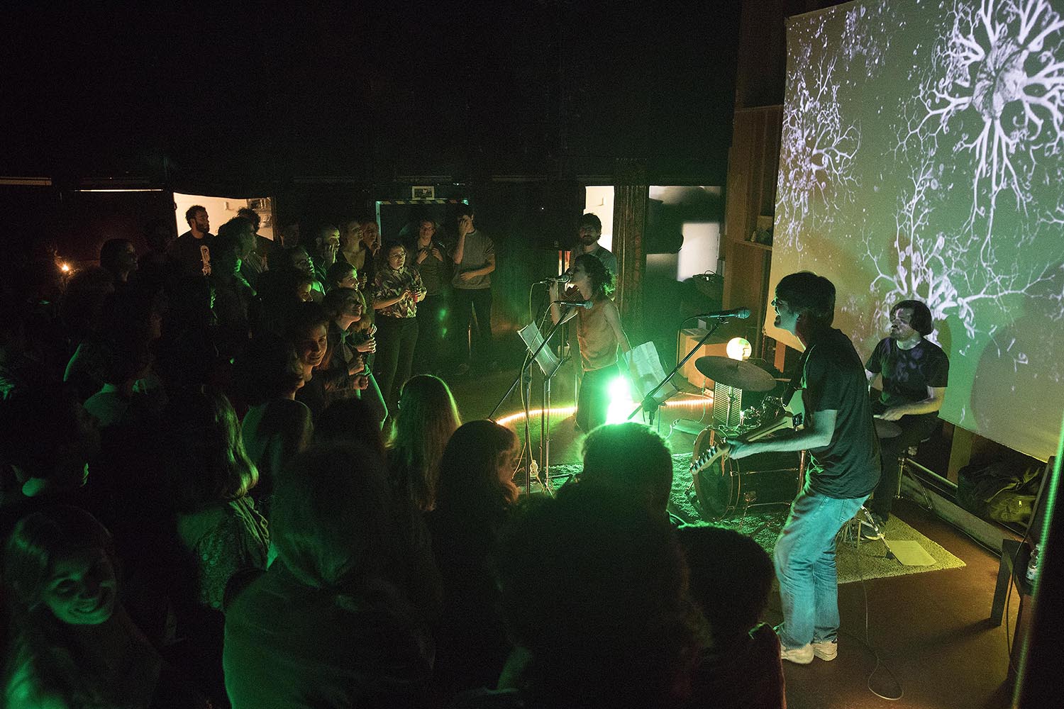 Barcelona 06/04/2017 Actuación de El Pèsol Feréstec en El Pumarejo Para la sección Otros Escenarios Posibles Foto Ferran Nadeu