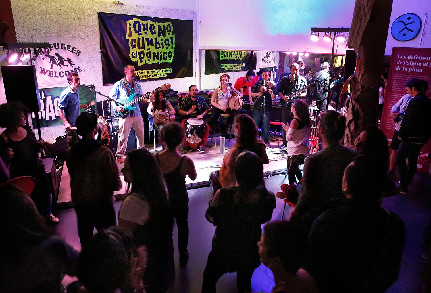 BARCELONA 03/05/2018 Concert del grup Afrocolombia BCN dins el festival 'Que no cumbia el pánico'. Casal de Joves La Traca d'El Clot Granvia de les Corts Catalanes, 837 FOTO : ALVARO MONGE