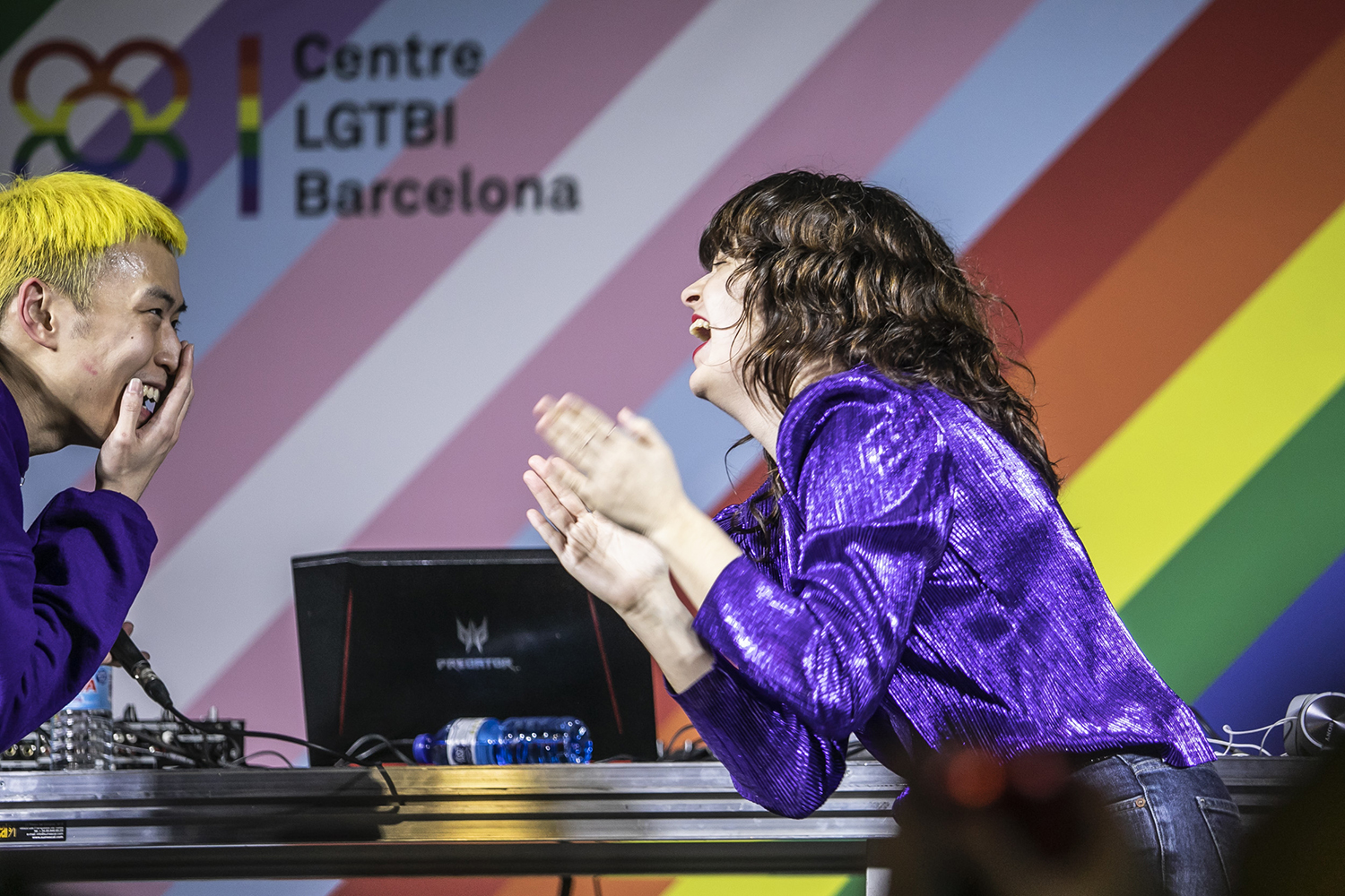 OTROS ESCENARIOS POSIBLES ICULT18-01-2020ACTUACION DEL PUTO CHINO MARICON EN CELEBRACION DEL ANIVERSARIO DEL CENTRE LGTBI DE BARCELONACarla Moreno grupo las bistec SUBIO AL ESCENARIO A BAILARFOTO MARTI FRADERA
