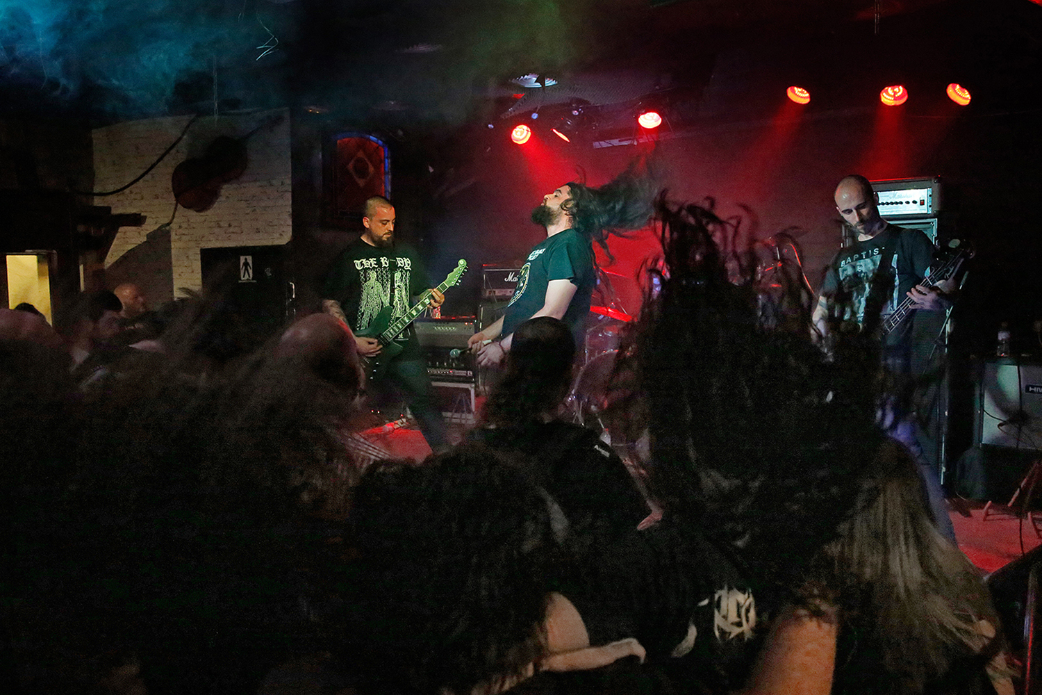 BARCELONA 28/06/2018 Otros Escenarios. Sala Monasterio (Port Olímpic: Moll de Mestral, 30). És un concert de grups metaleros al Port Olímpic. FOTO : ALVARO MONGE