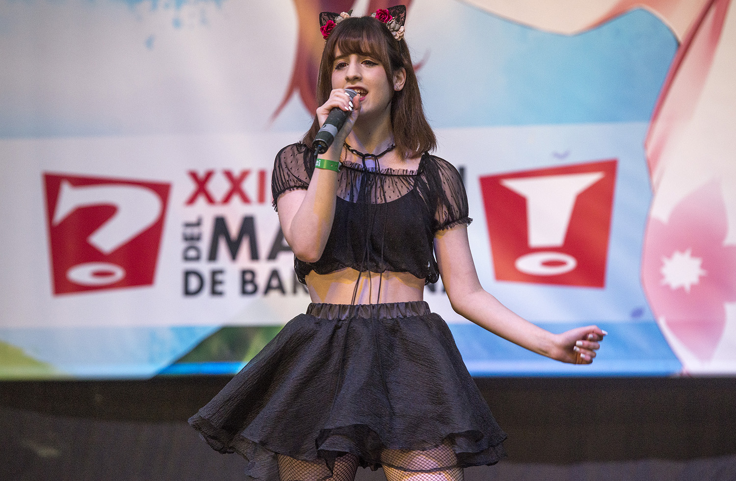 BARCELONA. 01.11.2017XXIII Salon del Manga en la Fira Montjuic. Para seccion Otros Escenarios. Actuacion de Airii Yami en la Plaza del Univers. FOTO FERRAN SENDRA