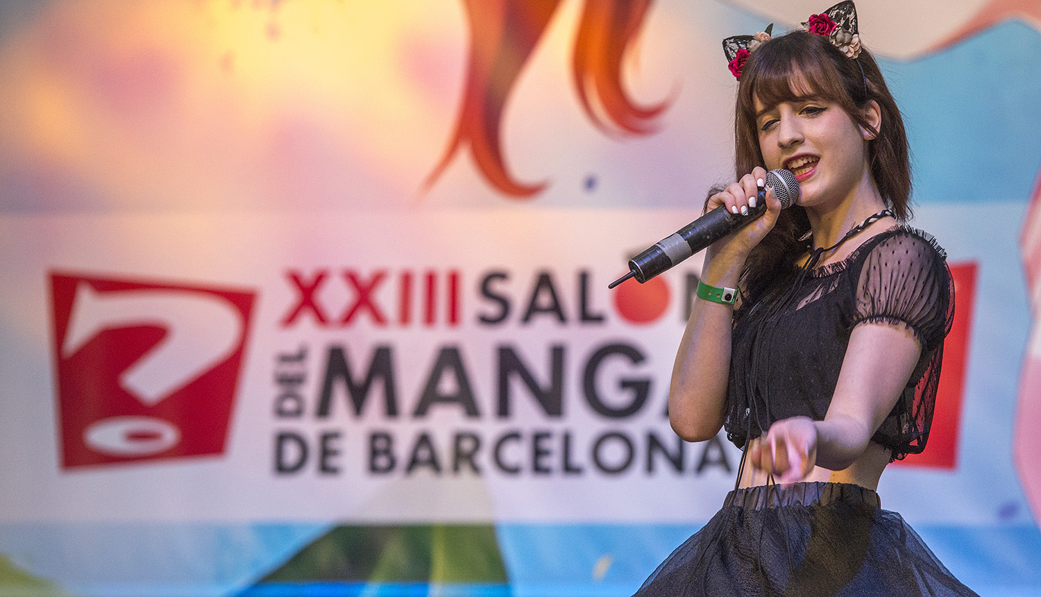 BARCELONA. 01.11.2017XXIII Salon del Manga en la Fira Montjuic. Para seccion Otros Escenarios. Actuacion de Airii Yami en la Plaza del Univers. FOTO FERRAN SENDRA