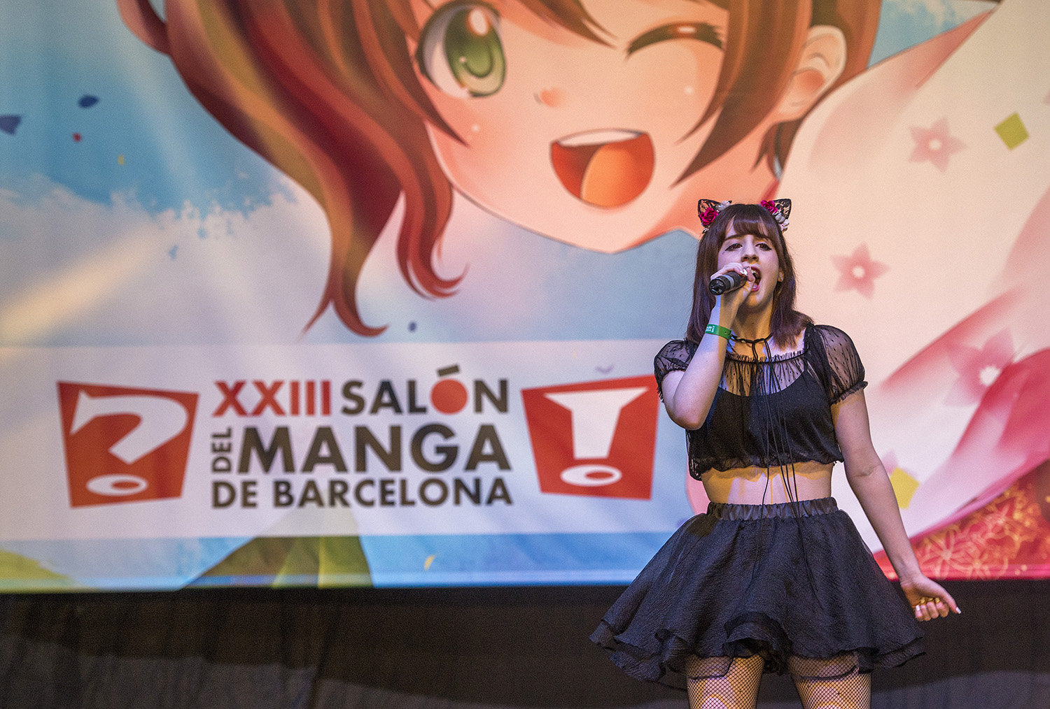 BARCELONA. 01.11.2017XXIII Salon del Manga en la Fira Montjuic. Para seccion Otros Escenarios. Actuacion de Airii Yami en la Plaza del Univers. FOTO FERRAN SENDRA