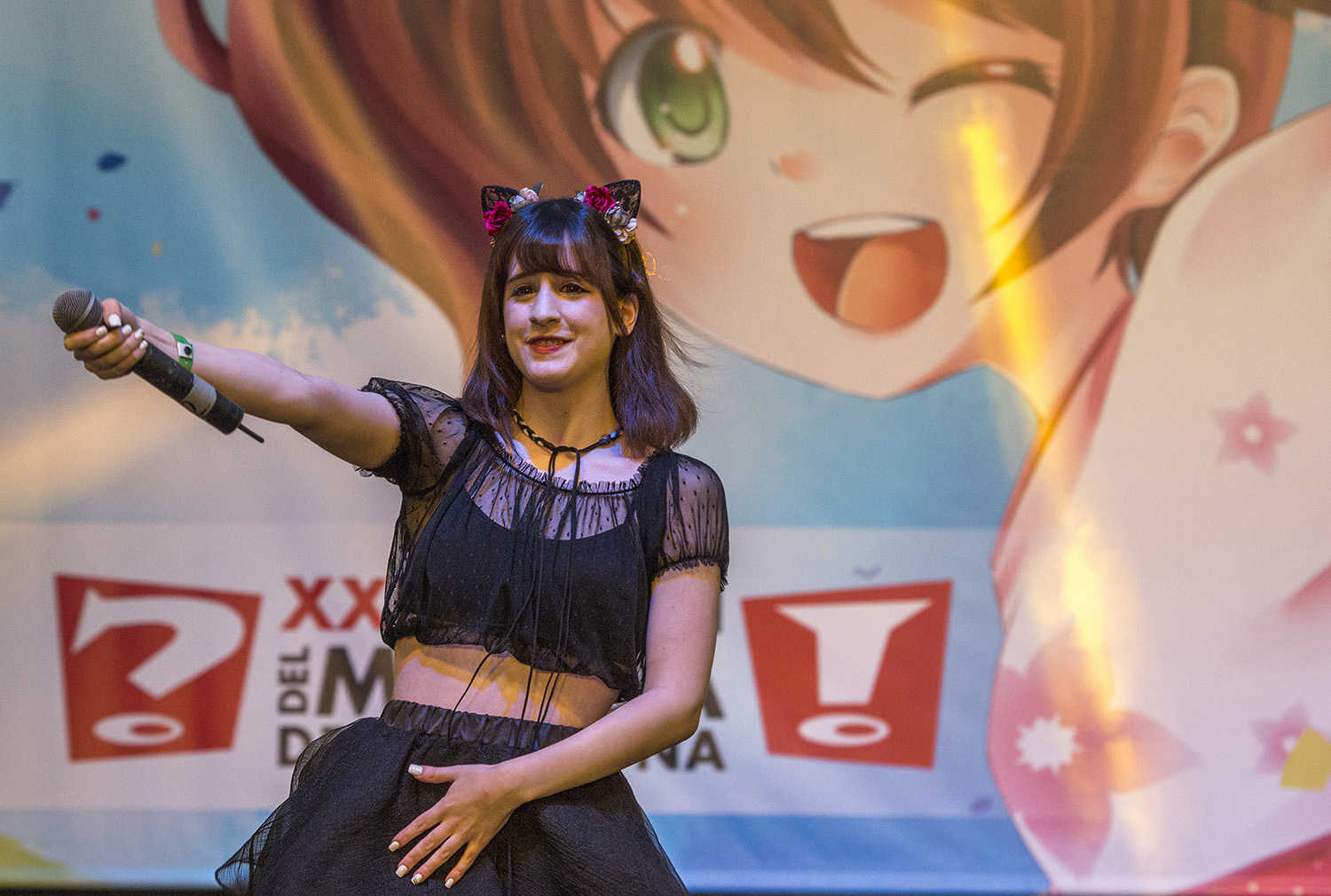 BARCELONA. 01.11.2017XXIII Salon del Manga en la Fira Montjuic. Para seccion Otros Escenarios. Actuacion de Airii Yami en la Plaza del Univers. FOTO FERRAN SENDRA